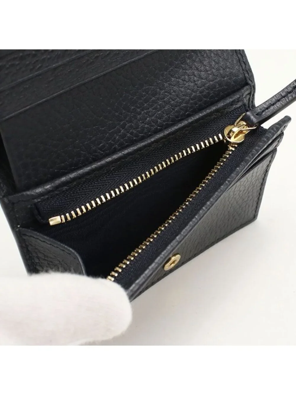 Gucci Card Case Wallet GG Supreme Bifold Leather - Picture 5 of 6